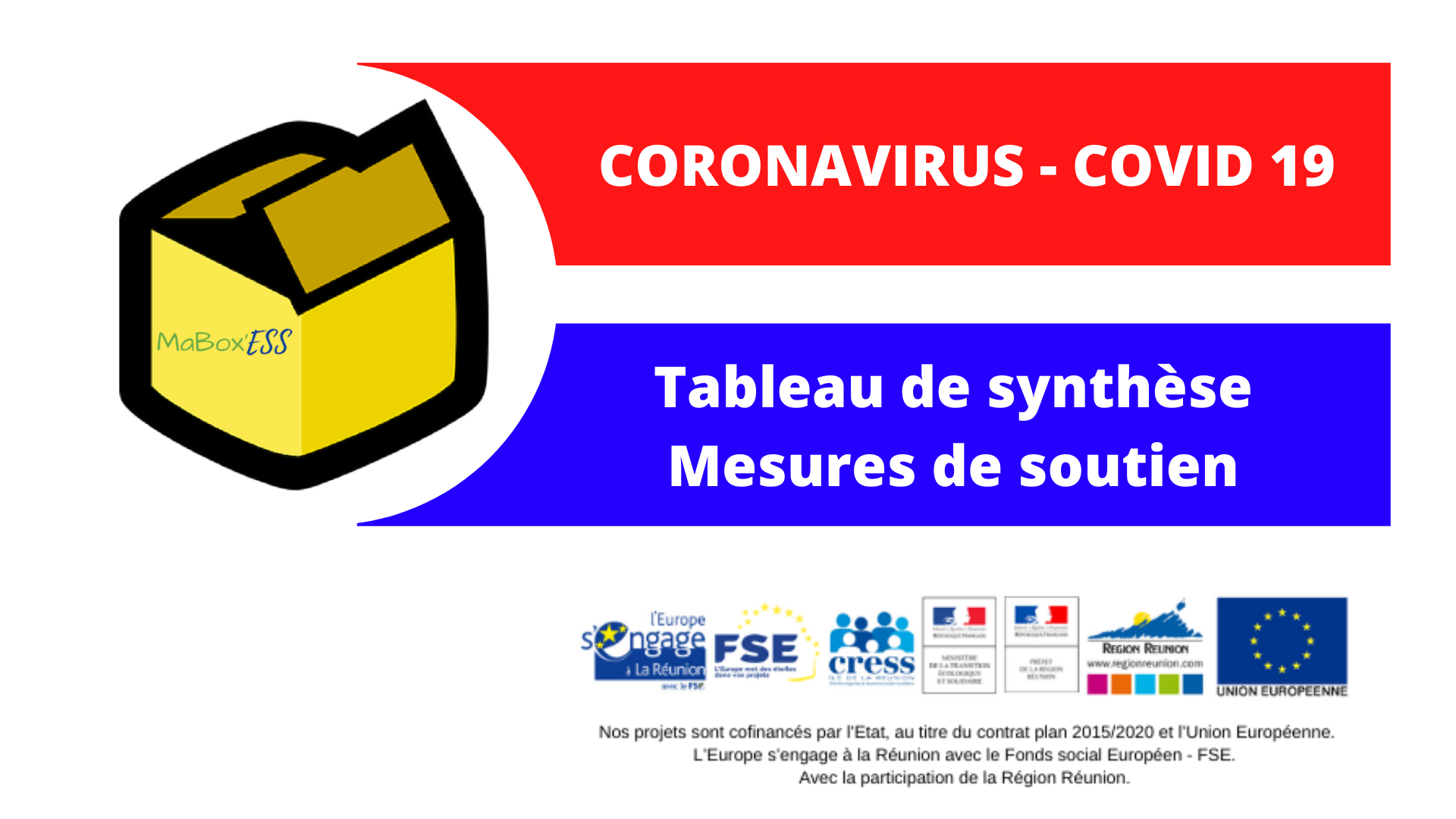 CRESS de La Réunion | COVID-19 | Tableau de synthèse des mesures de soutien