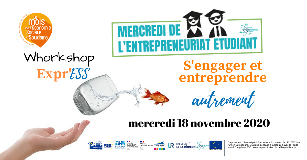 CRESS de La Réunion | 18 novembre 2020 - Workshop Expr'ESS spécial étudiants