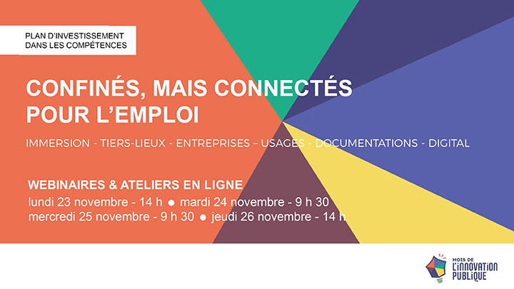 CRESS de La Réunion | Mois de l’Innovation Publique : Rencontres en ligne « Confinés, mais connectés pour l’emploi »