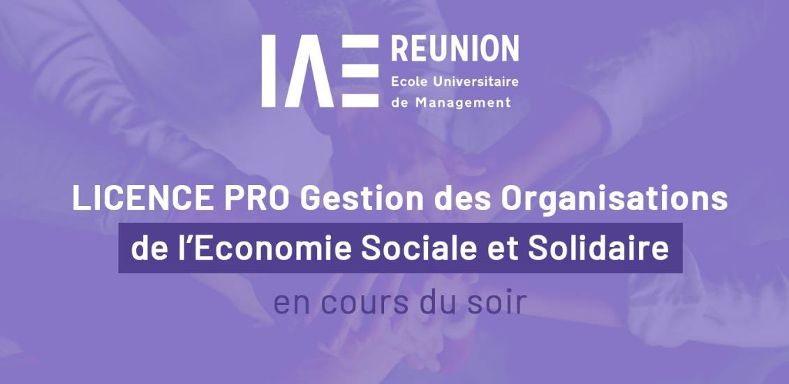 15 avril 2021 - Webinaire Licence Pro Gestion des Organisations de l'ESS en cours du soir | Source : CRESS de La Réunion - www.cress-reunion.com