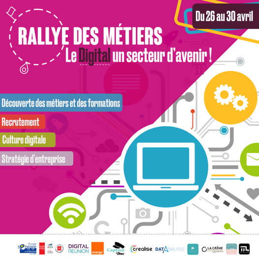 Rallye des métiers - Le Digital, un secteur d'avenir ! | Source : CRESS de La Réunion - www.cress-reunion.com