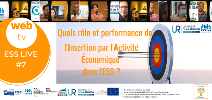Retour sur ... WEB TV ESS : Quels rôle et performance de l'Insertion par l'Activité Economique dans l'ESS ?