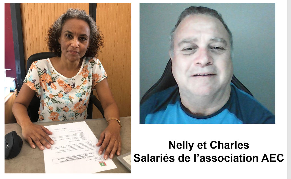 Nelly et Charles, salariés de l'Association AEC | Source : CRESS de La Réunion - www.cress-reunion.com
