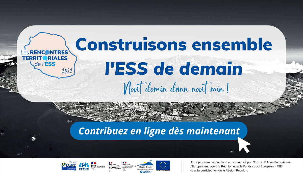 Consultation dématérialisée "Rencontres territoriales de l'ESS 2022" | Source : CRESS de La Réunion - www.cress-reunion.com