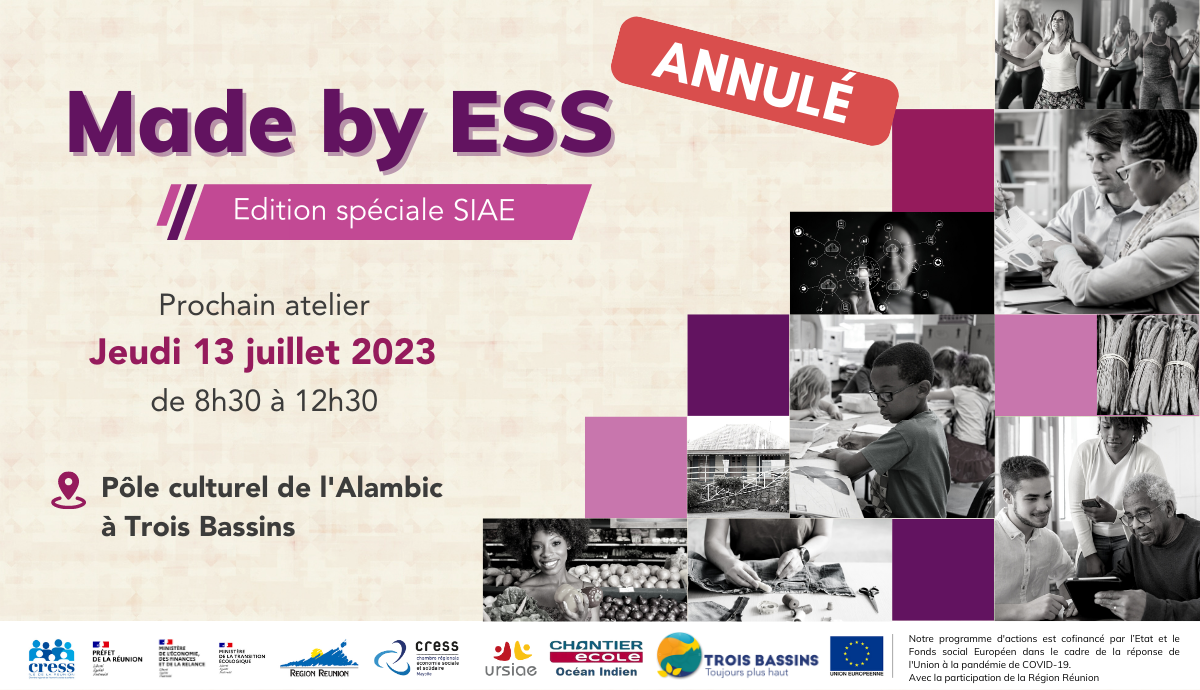 Atelier Made by ESS #Edition spéciale SIAE du 13 juilllet 2023 | Source : CRESS de La Réunion - www.cress-reunion.com