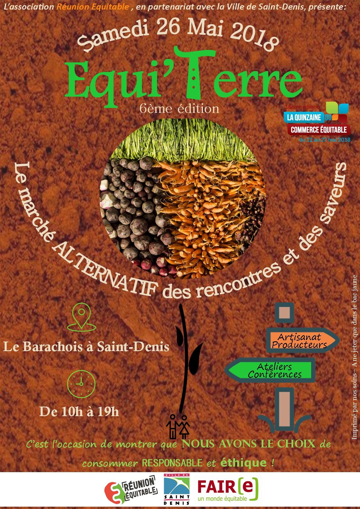 Equi-Terre 6ème Edition, le samedi 26 mai 2018 - Le marché alternatif des rencontres et des saveurs