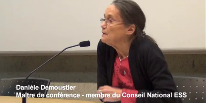 Danièle DEMOUSTIER, Maître de conférences honoraire, Chercheur en ESS, Sciences Po de Grenoble